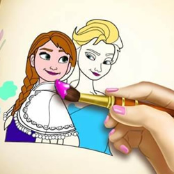 play Ice Kingdom Coloring Book Game