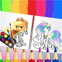 play Sweet Pony Coloring Book Game