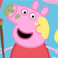 play Cute Pigs Paint Box Game